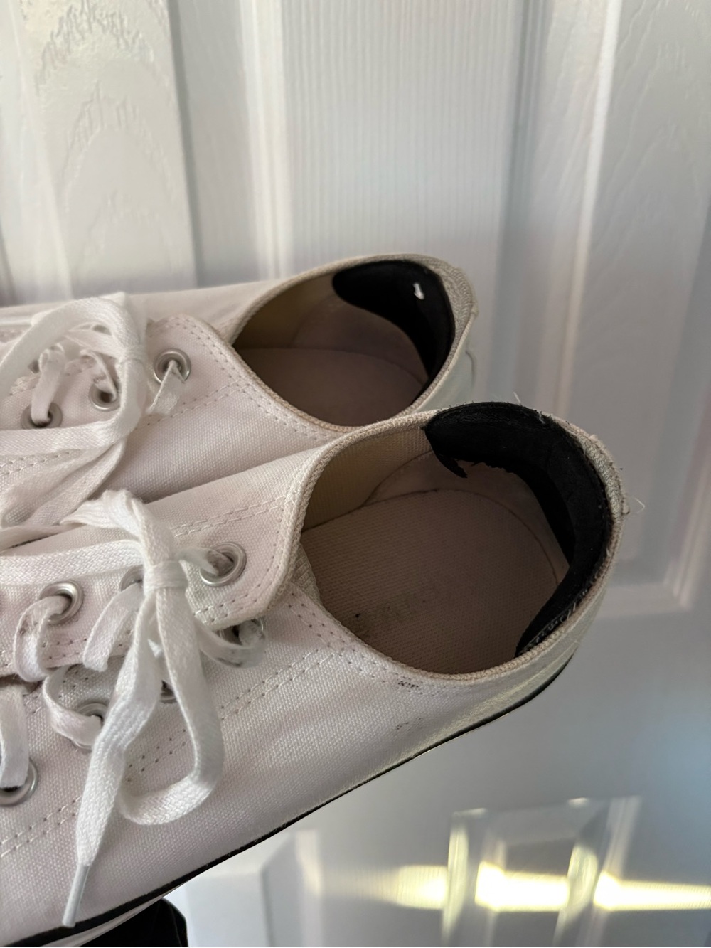 Converse All Stars White Low-Top Canvas Sneakers - Picture 5 of 10